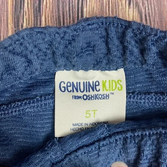 Oshkosh Blue Pattern Pants- 5T - Picture 4 of 9